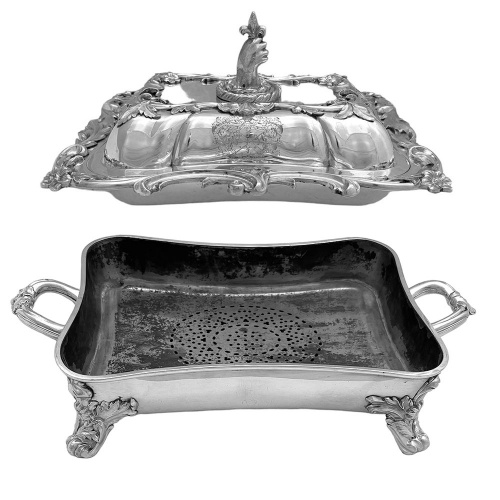 Pair of Victorian Silver  Entree Dishes1839